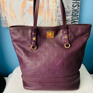 LV Aube Monogram Empreinte Leather Citadine PM Bag